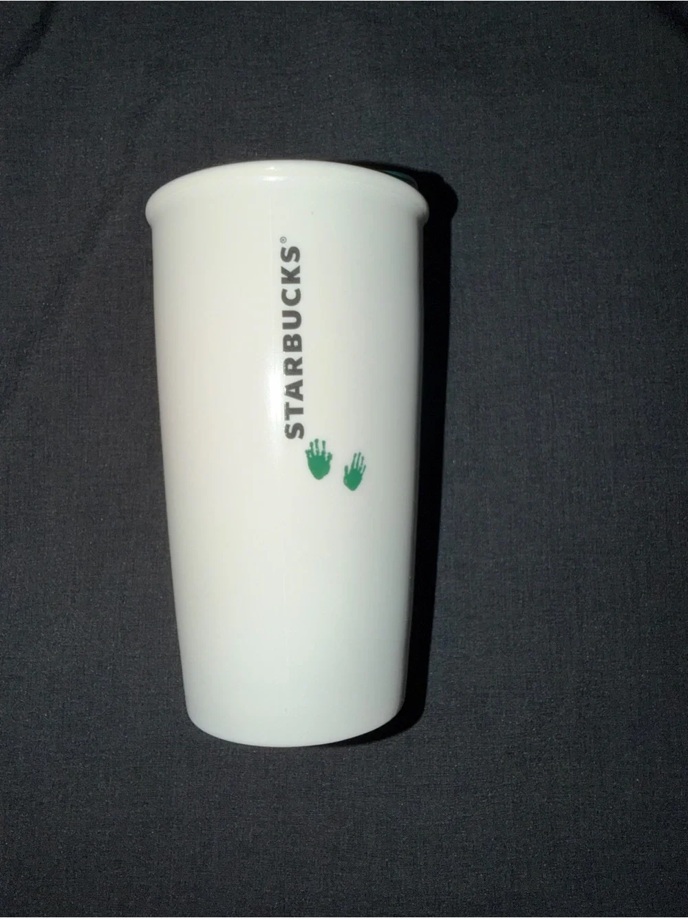 Starbucks 2015 Ceramic Travel Mug 12oz w/ Original Lid